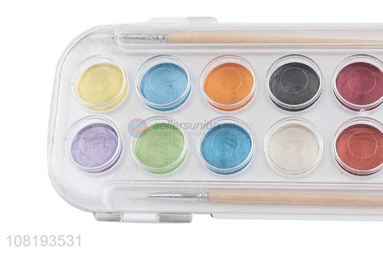 Good quality non-toxic 18colors watercolor paints set for sle