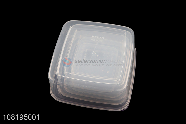 Wholesale 5pcs plastic fresh food storage box food storage containers