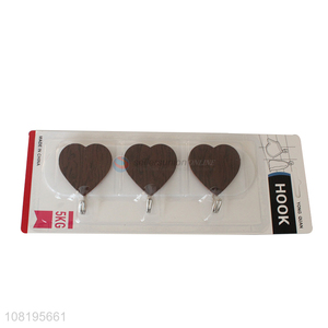 New arrival love wood grain sticky hooks for sale