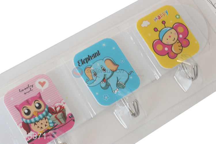 Best selling cartoon sticky hooks for kitchen