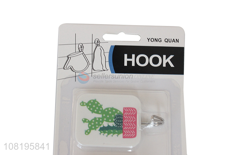 High quality printed sticky hooks bathroom hanging hooks