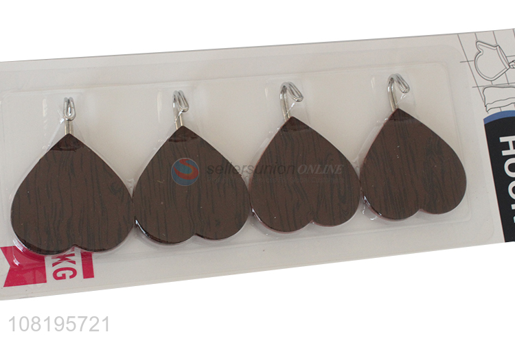 Yiwu market wood grain sticky hooks for hanging