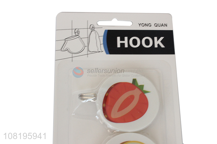 New arrival fruit printed sticky hooks for hanging