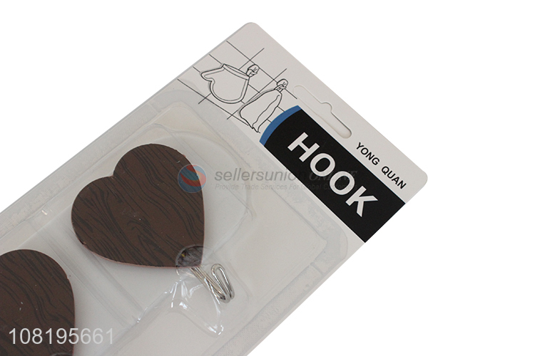 New arrival love wood grain sticky hooks for sale