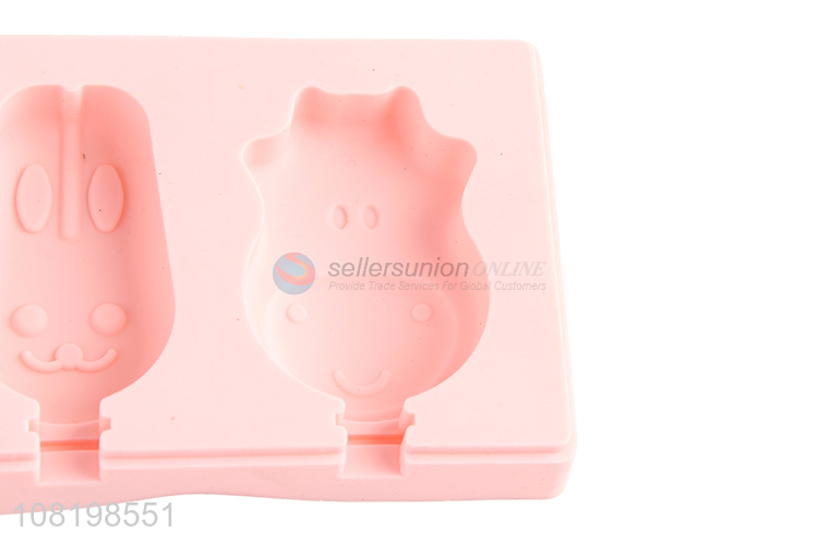 Yiwu market cute animal shape ice pop mould with top quality