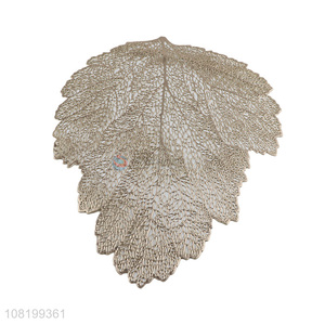 Creative Design Leaf Shaped Table Mat Custom PVC Placemat