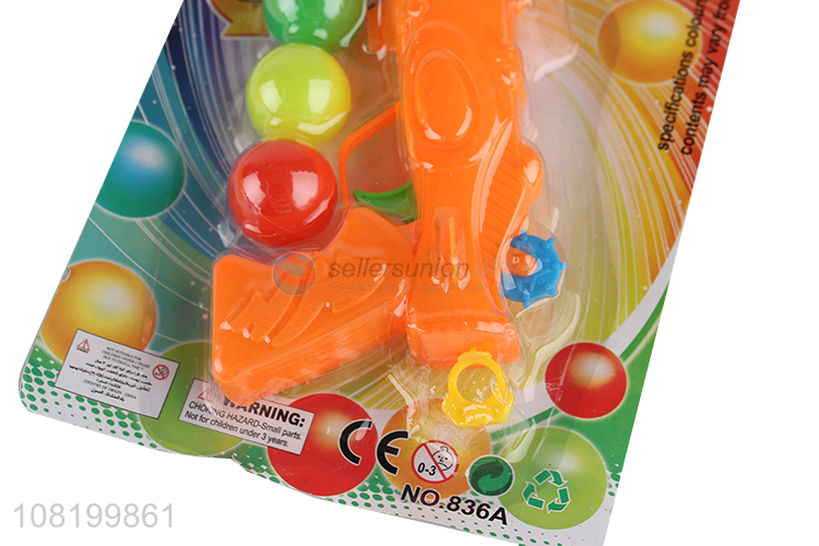 Popular products children safety plastic ping pong gun toys