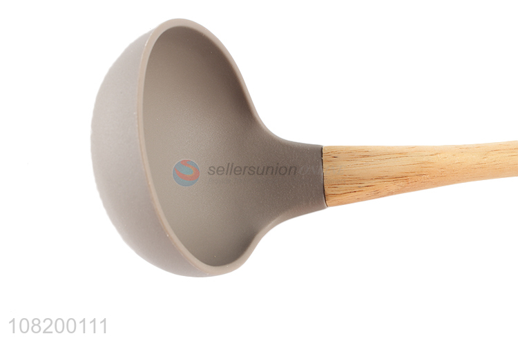 New arrival wooden handle soup spoon kitchen utensil