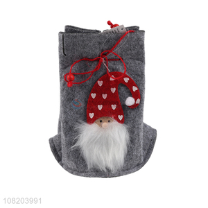 Wholesale Christmas decoration Christmas drawstring bag holiday gift bag