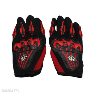 Wholesale Breathable Full Finger Sports Gloves Motorcycle Gloves