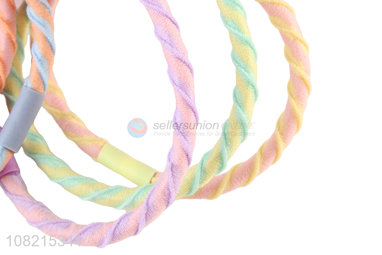 Wholesale 6 Pieces Hair Rope Colorful Hair Ring Hair Tie