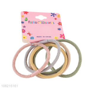 High Quality 6 Pieces Elastic Hair Rope Hair Ring Set