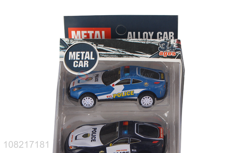 Good sale alloy metal mini police car model toys for children