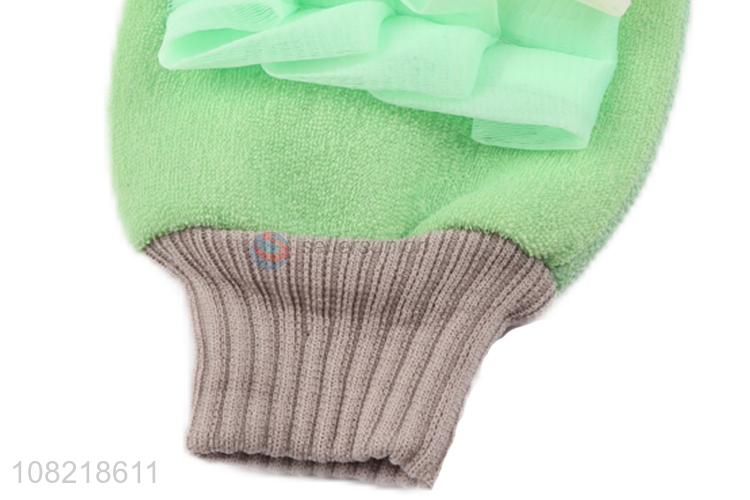 New arrival shower exfoliating bath glove with bath flower