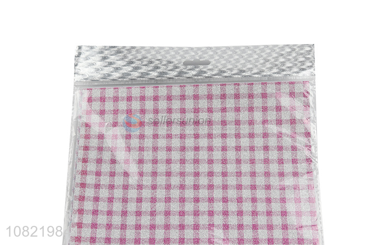 Factory price plaid pink festival wrapping paper for sale