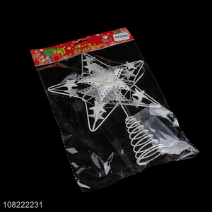 Top Quality Christmas Decoration Christmas Tree Top Star With Light