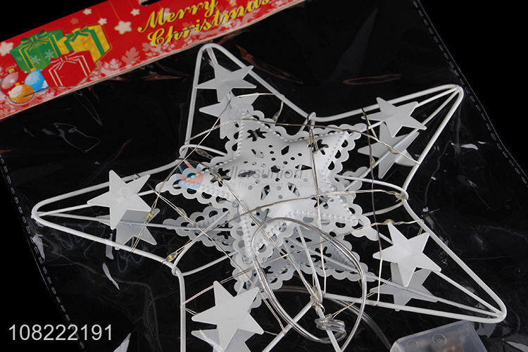 Popular Christmas Decoration Christmas Tree Top Star With Light