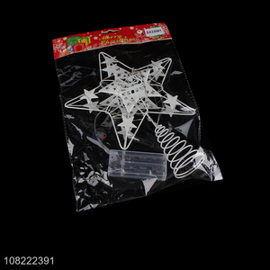 Hot Sale Christmas Tree Decoration Top Star With Light