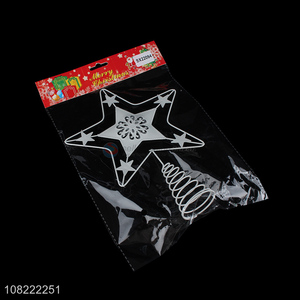 Promotional Metal Crafts Christmas Tree Top Star Christmas Decoration