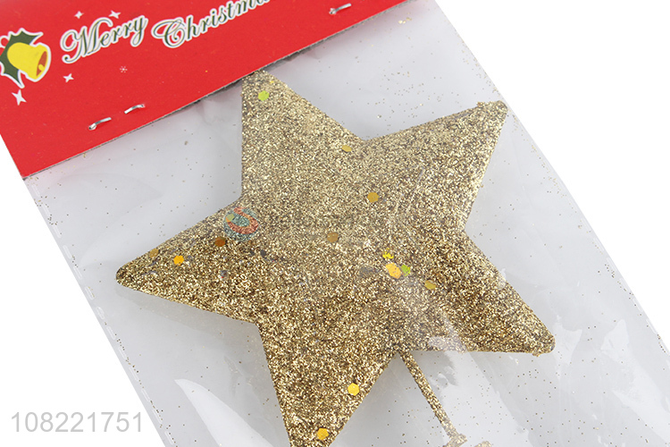 Best Selling Glitter Christmas Tree Top Star Christmas Decoration