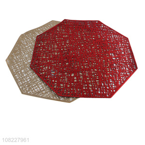 Factory price creative octagon placemat table decoration