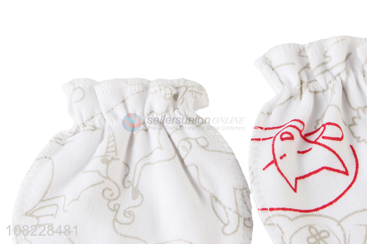 Wholesale baby beanie mittens foot covers set cotton infant supplies