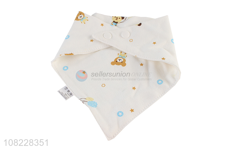 Good price cartoon printed infant saliva towel baby gauze bibs