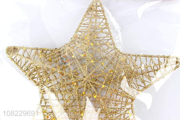 Factory supply Christmas star tree topper Xmas tree ornaments