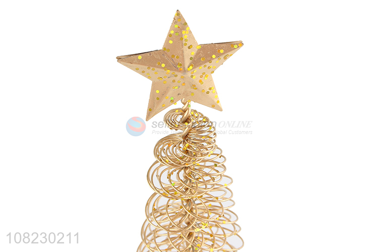 High quality exquisite metal iron wire Christmas tree decorations