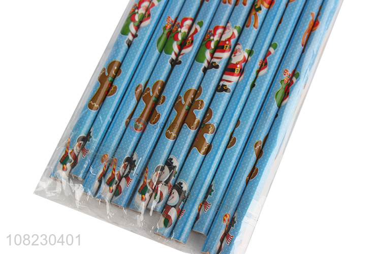 Hot Selling 12 Pieces Writing Pencil With Eraser