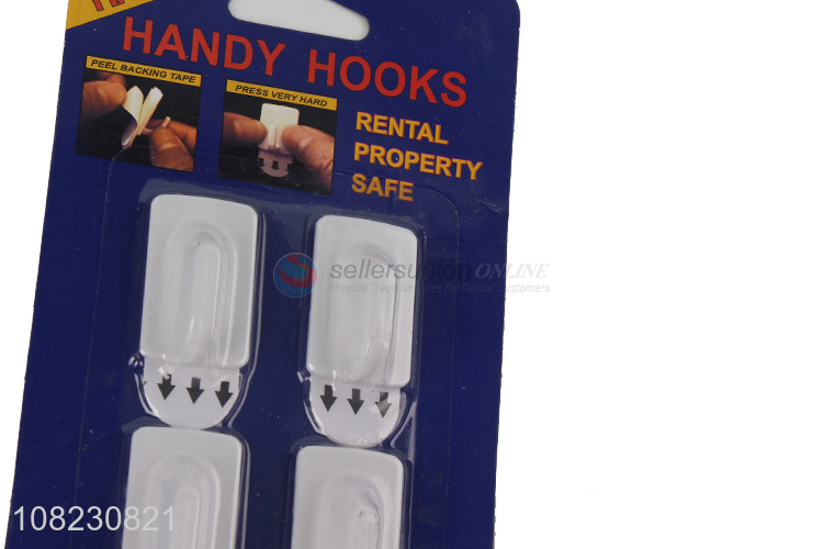 China factory 4pieces household sticky hooks with top quality