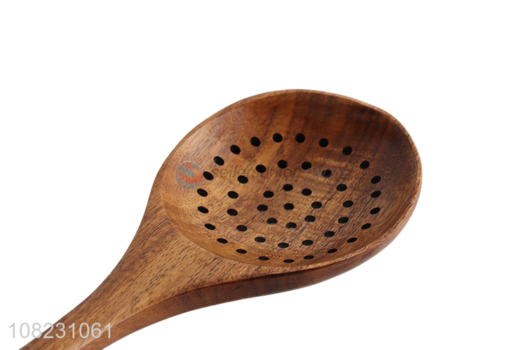 High Quality Wooden Slotted Spoon Fashion Cooking Utensil