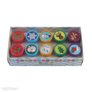 Factory direct sale creative christmas stamp toys wholesale