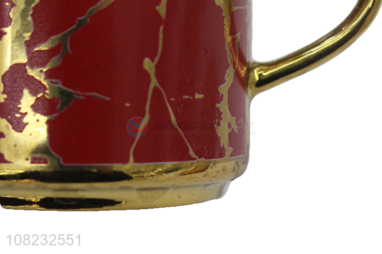 China imports marbling ceramic coffee cup set for home and office