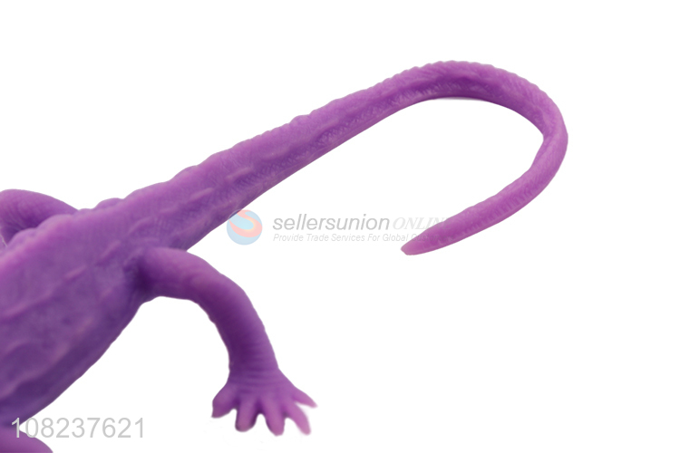 Factory supply lizard shape tpr soft animal toys for children