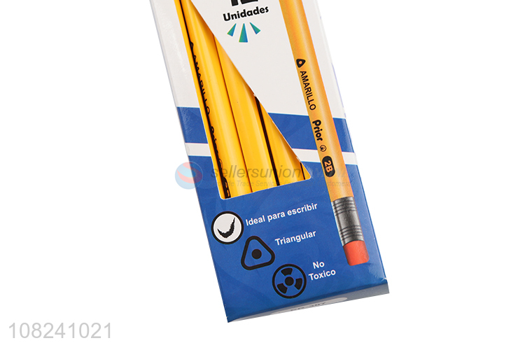 Best Quality 12 Pieces Writing Pencil 2B Pencil Set