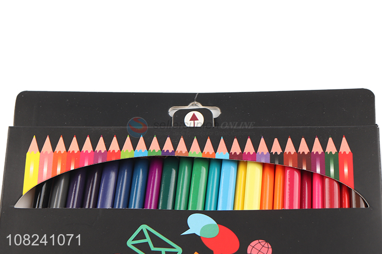 Factory Wholesale Wooden Pencil 24 Colors Pencil Set