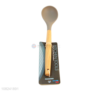 High quality kitchen silicone soup spoon for sale