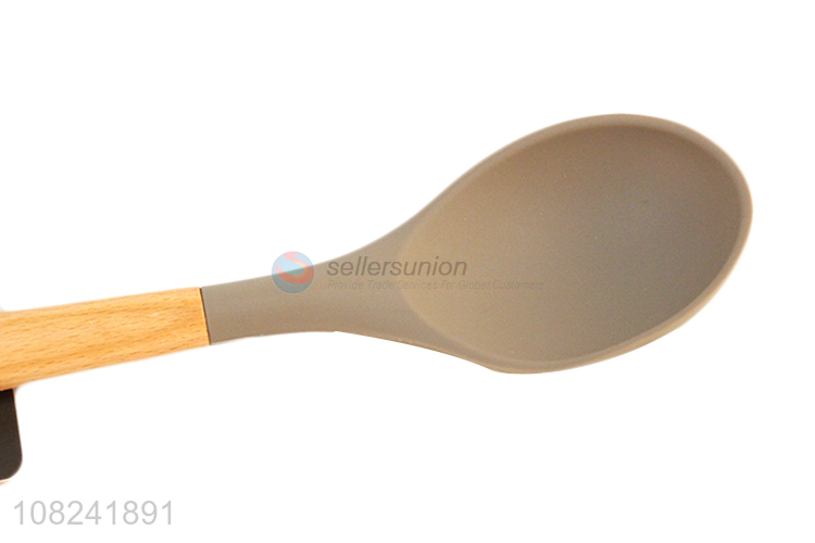 High quality kitchen silicone soup spoon for sale