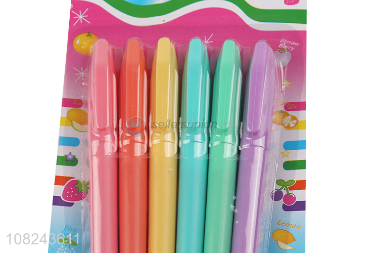 Good Quality 6 Pieces Fashion Highlighter Pen Set