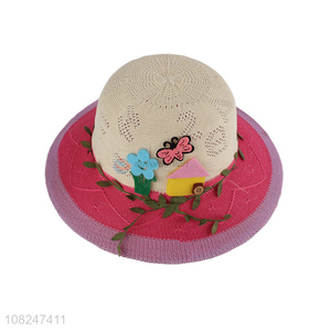 Yiwu market fashion woven straw hat cute sunhat wholesale