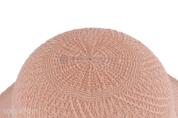 China supplier pink cute sunhat ladies fashion straw hat