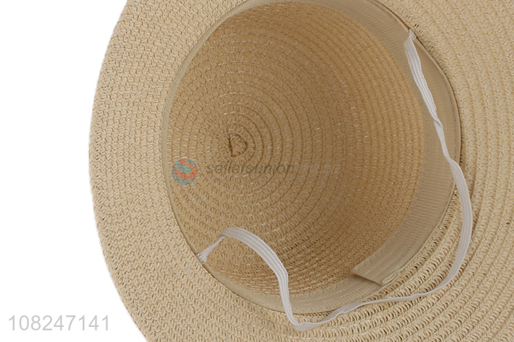 Yiwu wholesale fashion straw hat girls summer sunhat