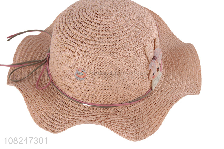 Good quality cartoon bunny starw hat sunhat for sale