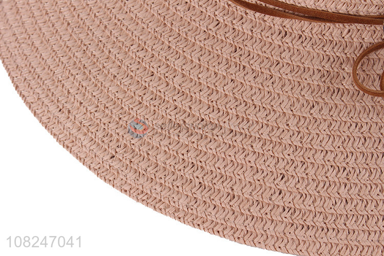 High quality fashion sunhat ladies cute straw hat for sale