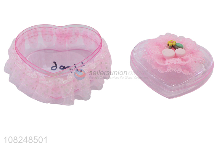 China factory pink plastic girls jewelry box gift box for gifts