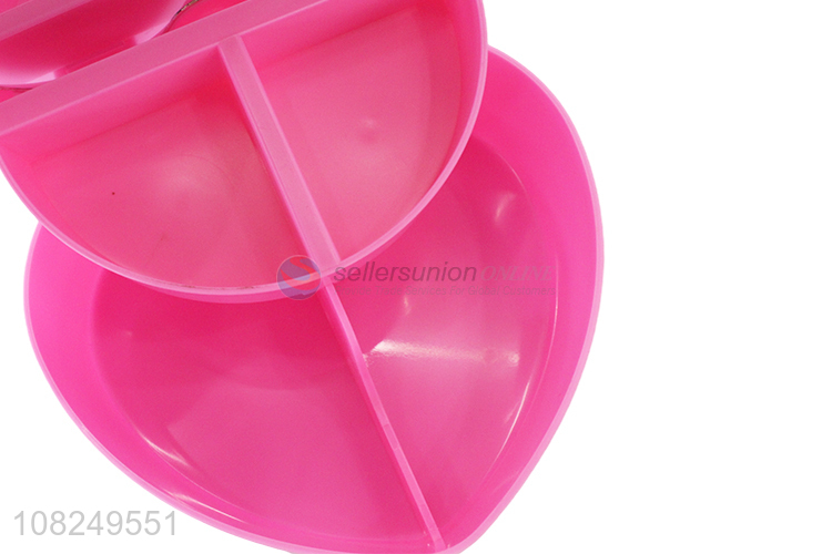 New design cute girls plastic multilayer jewelry box