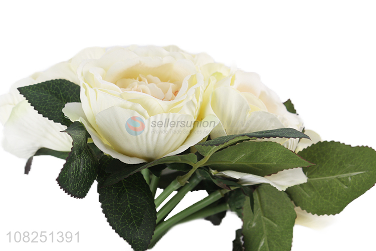 Hot Selling Plastic Peony Artificial Flower For Room Decoration