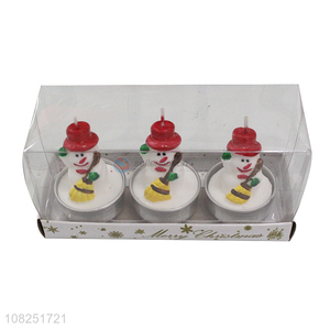 Best selling mini snowman candles party scented candles