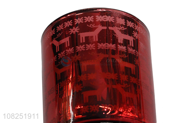 Yiwu wholesale glass wax household christmas scented candle